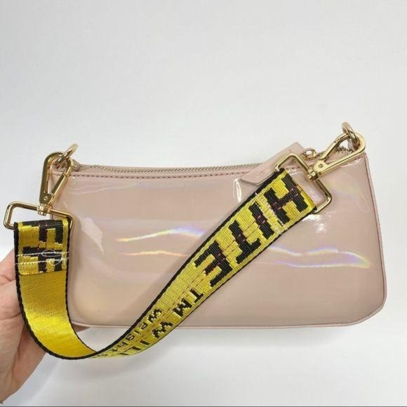 Off-White Handbags - Custom Off-White Patent Leather Bag w/ Belt Strap